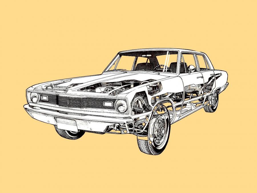 Plymouth Valiant 4-Door Sedan '1970